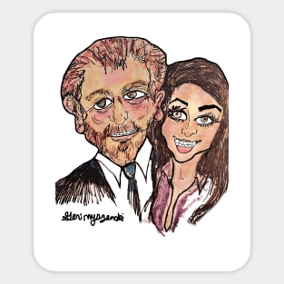 Prince Harry Duke of Sussex and Meghan Duchess of Sussex Sticker